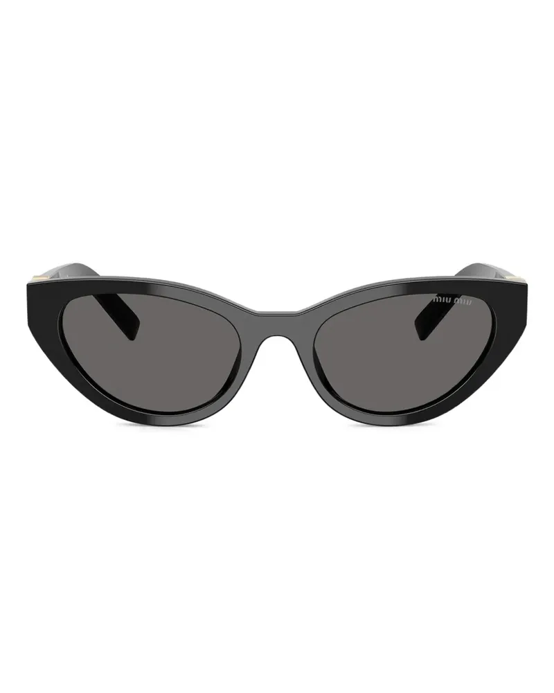 Miu Miu Sonnenbrille mit Cat-Eye-Gestell - Schwarz Schwarz