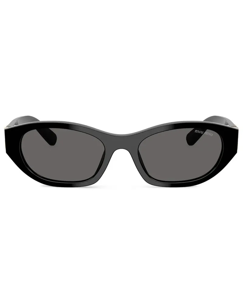 Miu Miu Sonnenbrille mit Cat-Eye-Gestell - Schwarz Schwarz