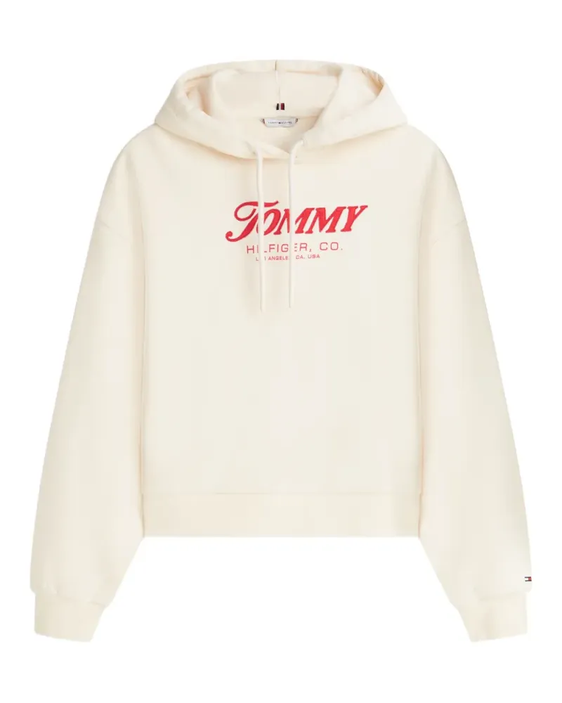 Tommy Hilfiger drawstring hooded sweatshirt - Nude Nude