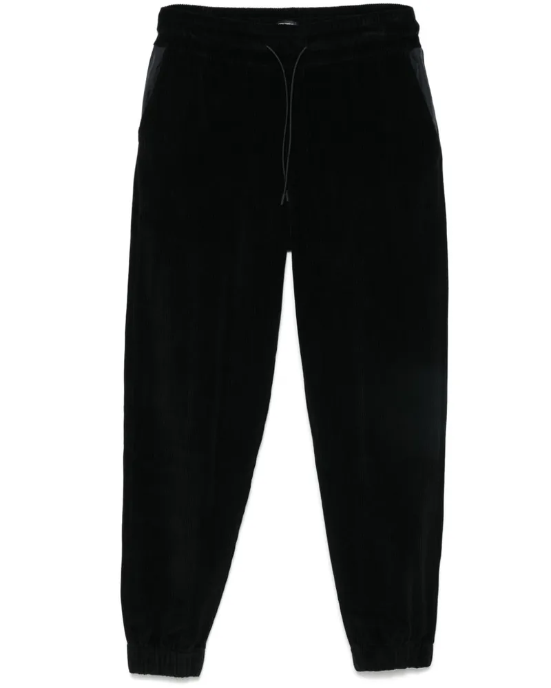 HUGO BOSS Jogginghose aus Cord - Schwarz Schwarz