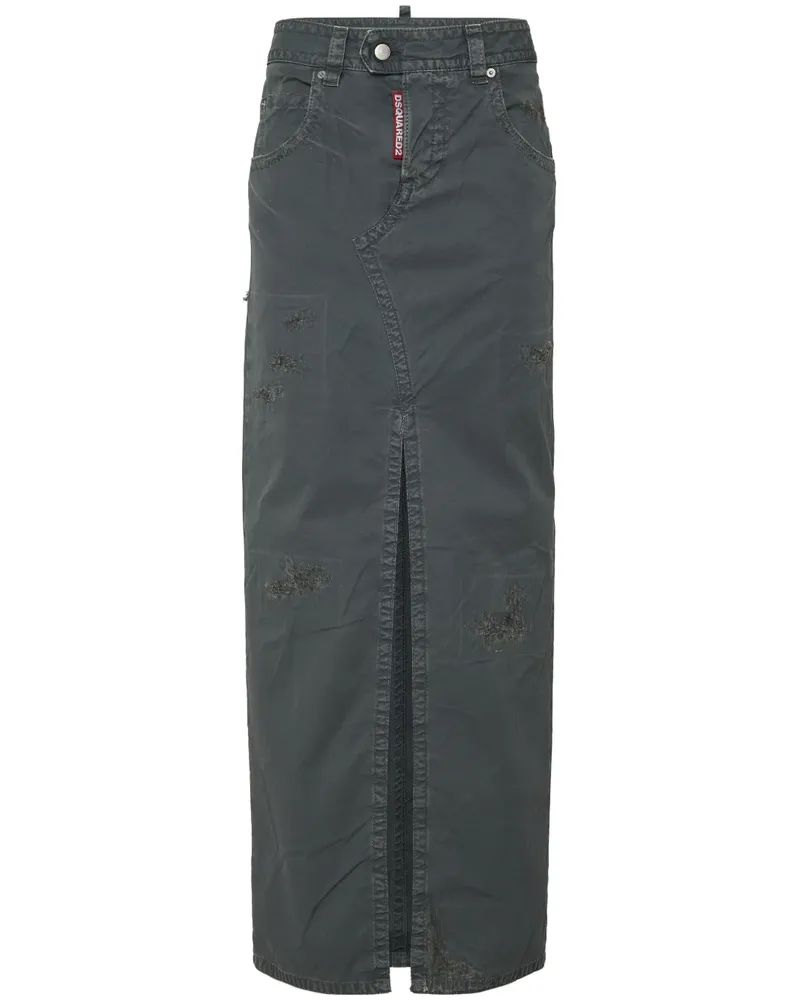 Dsquared2 Klassischer Maxirock - Grau Grau