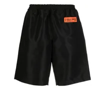Joggingshorts mit Logo-Patch - Schwarz