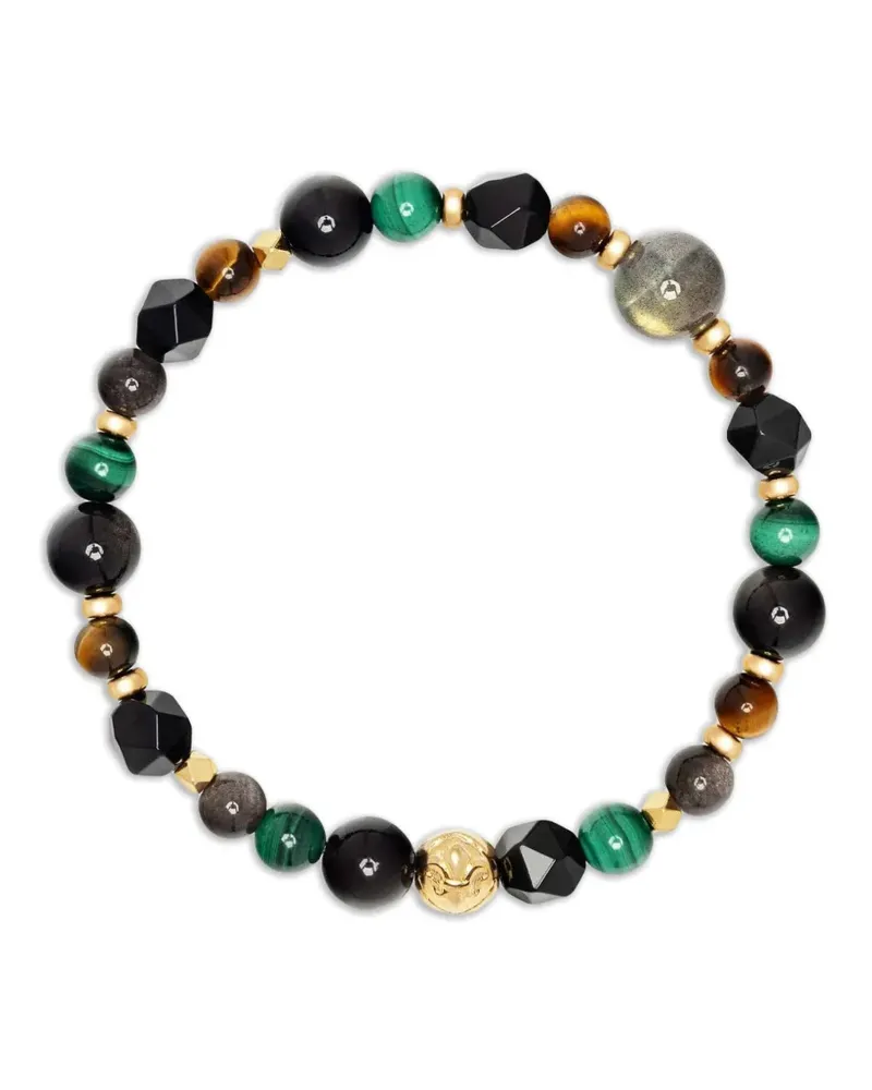 Nialaya Spiritual Power Armband mit Malachit-Perlen - Gold Gold