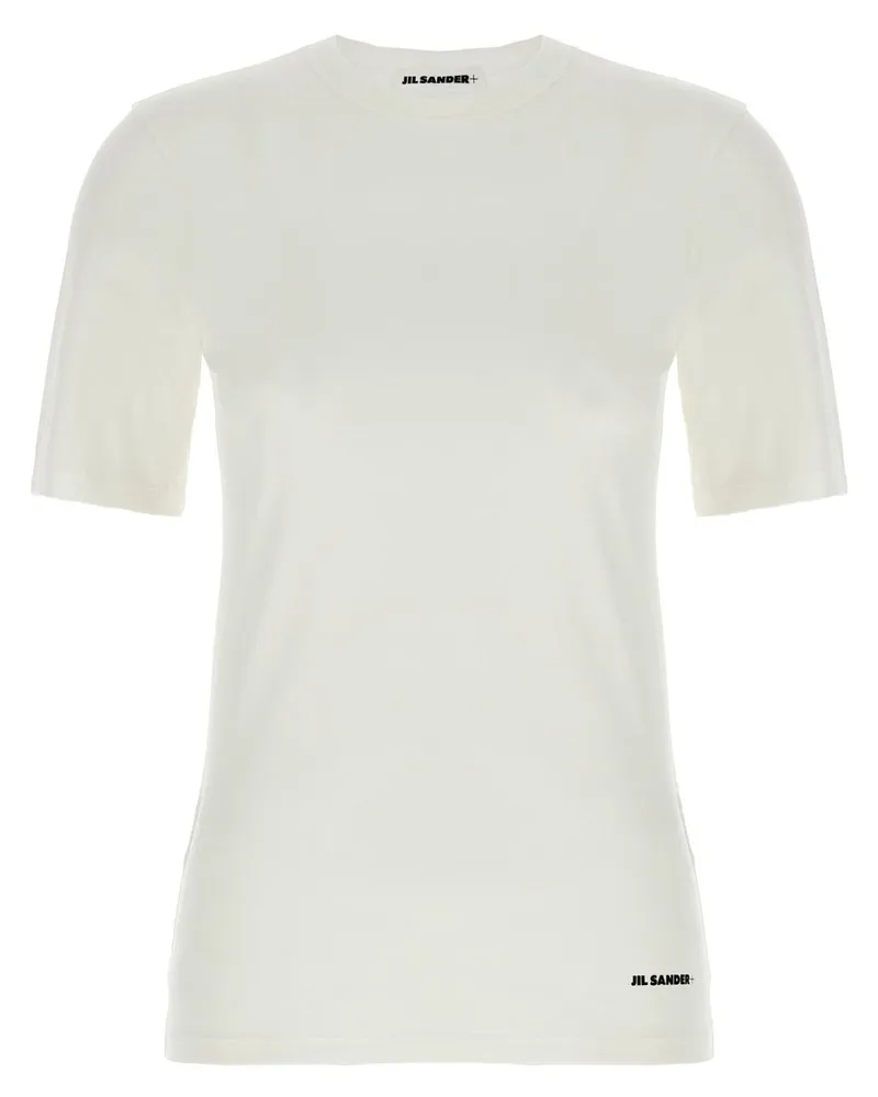 Jil Sander T-Shirt mit Logo-Print - Weiß Weiß