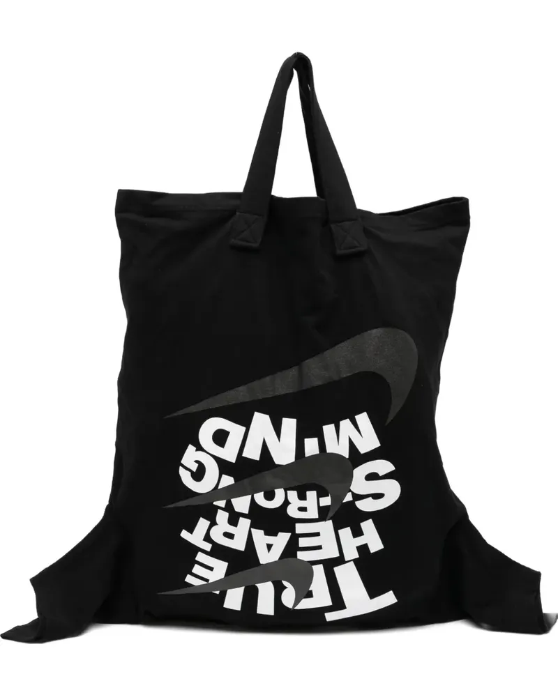 Comme des Garçons x Nike Tote Bag mit Print - Schwarz Schwarz