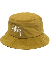 Stüssy Fischerhut mit Logo-Stickerei Gelb