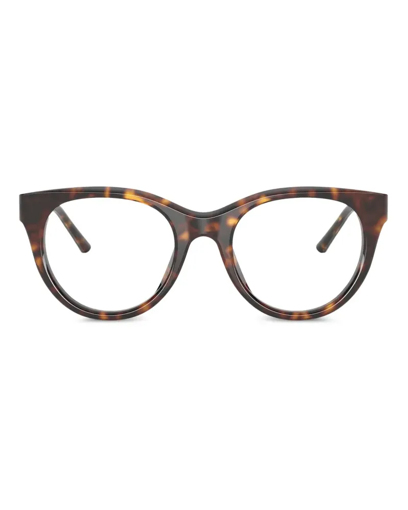 Dolce & Gabbana havana round glasses - Braun Braun