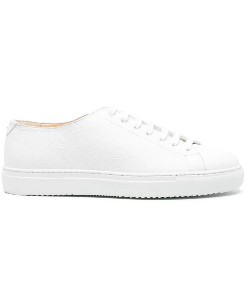 Doucal´s Sneakers aus gekörntem Leder - Weiß Weiß
