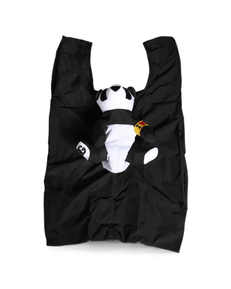 Dolce & Gabbana panda-stuffed tote bag - Schwarz Schwarz