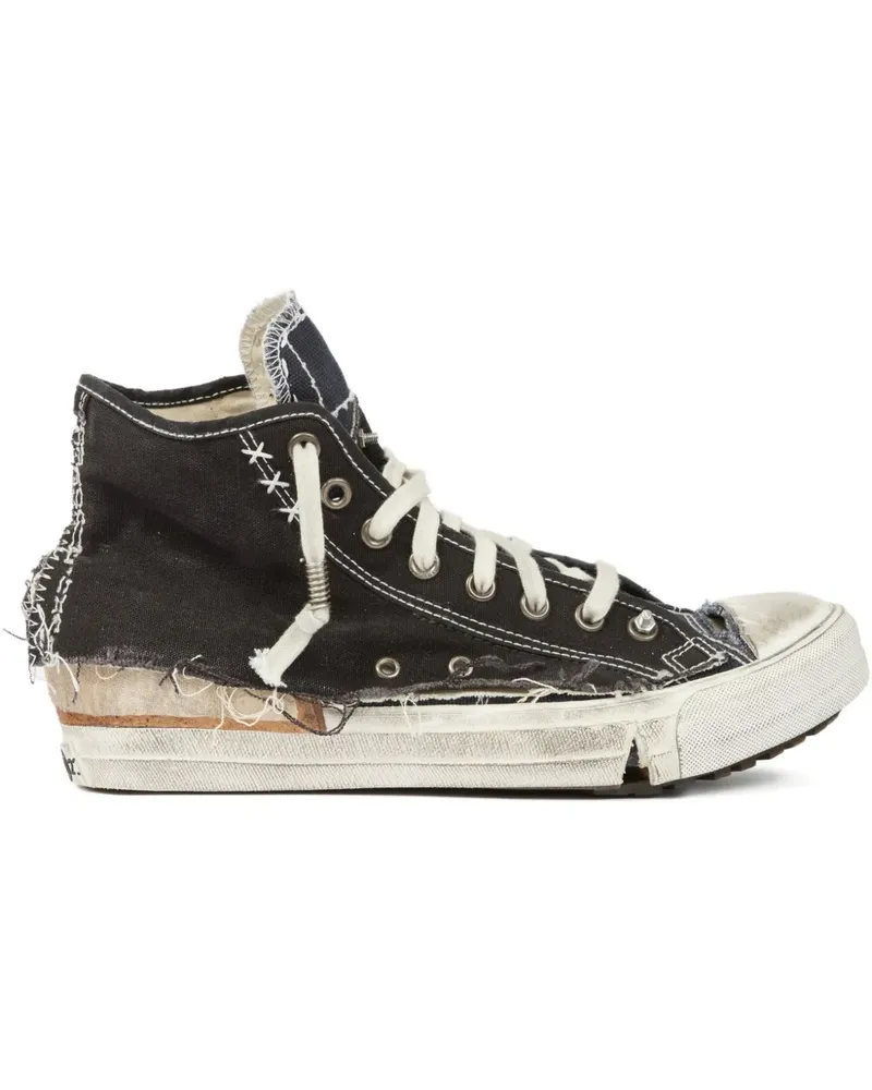Maison Margiela High-Top-Sneakers im Used-Look - Schwarz Schwarz