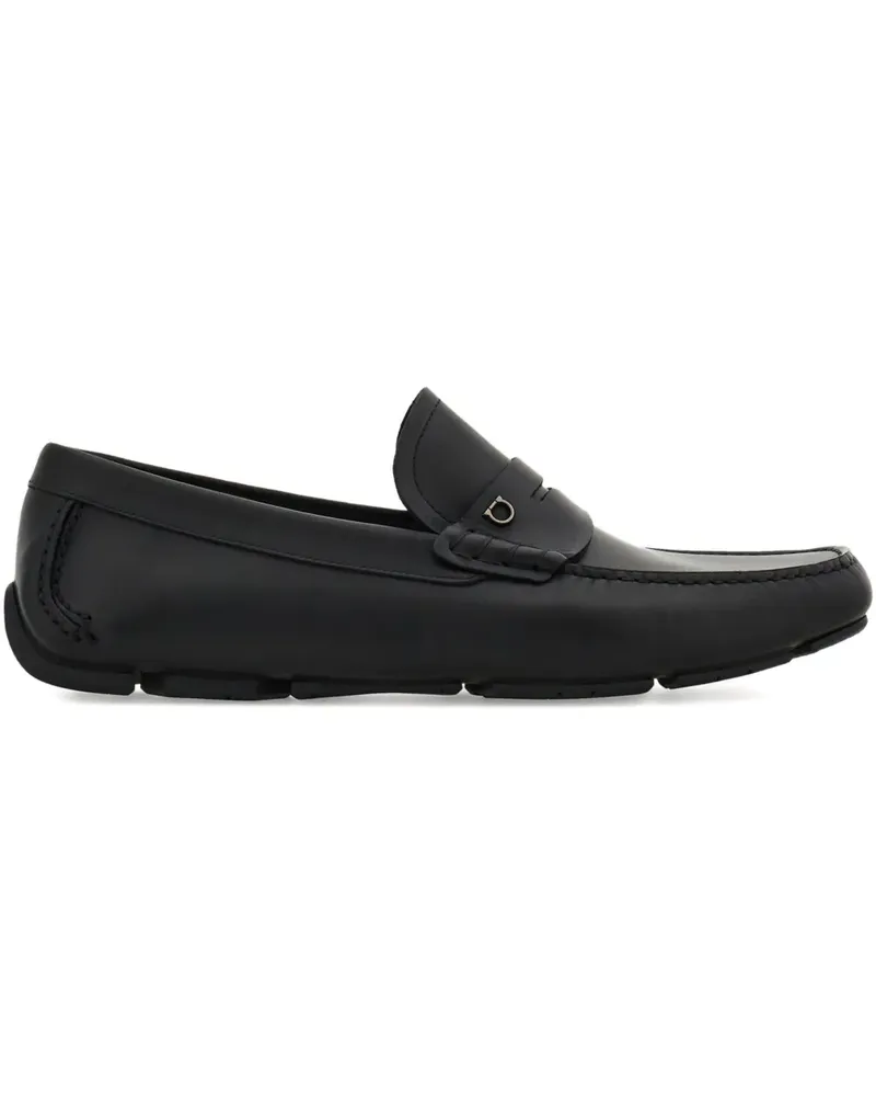 Ferragamo Loafer mit Gancini-Schild - Schwarz Schwarz