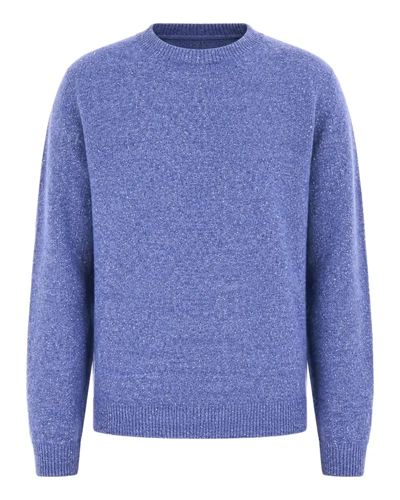 Dondup flecked-knit wool sweater - Blau Blau