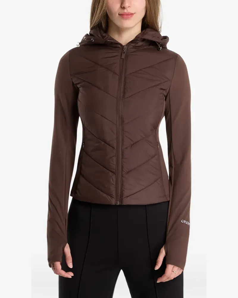 Guess Wattierte Grazia Jacke - Braun Braun