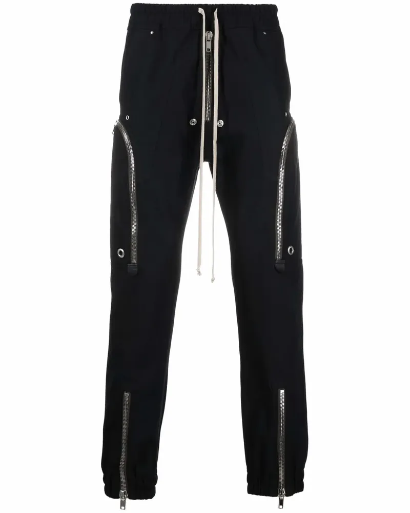 Rick Owens Bauhaus Jogginghose mit Cargotaschen - Schwarz Schwarz