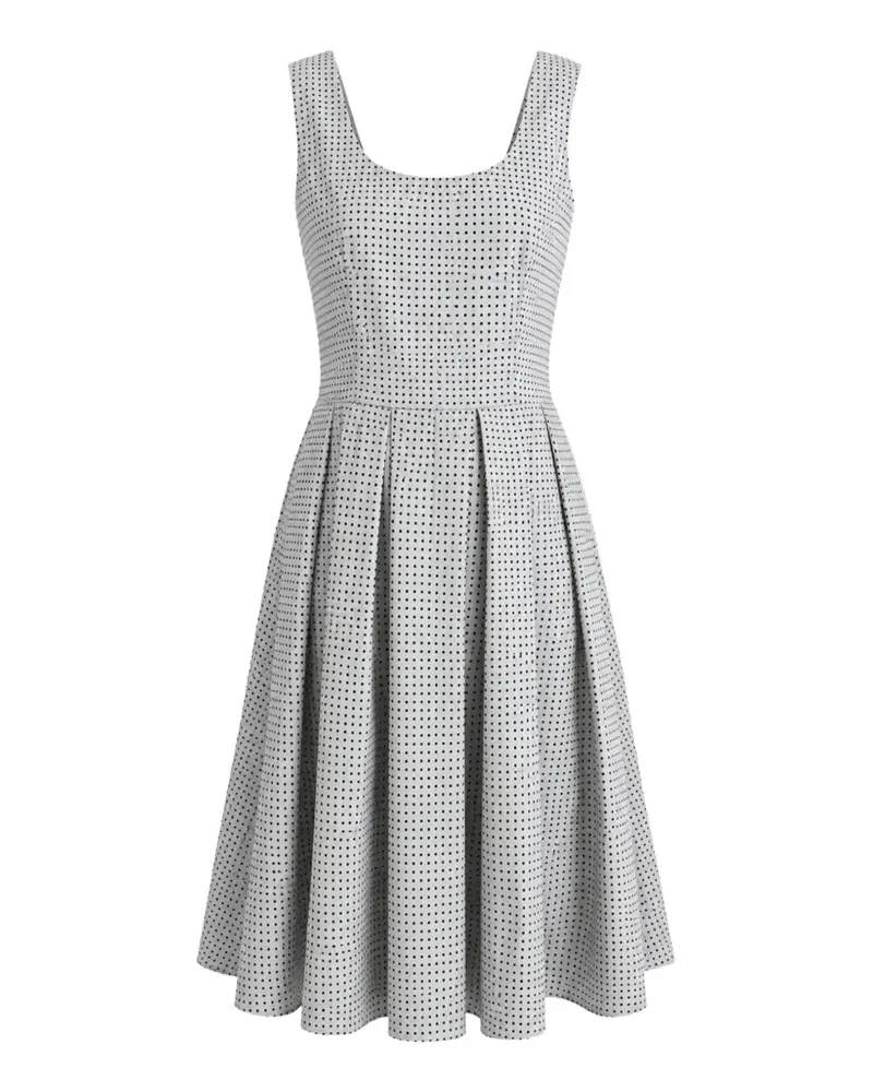 Dolce & Gabbana Midikleid mit Polka Dots - Grau Grau