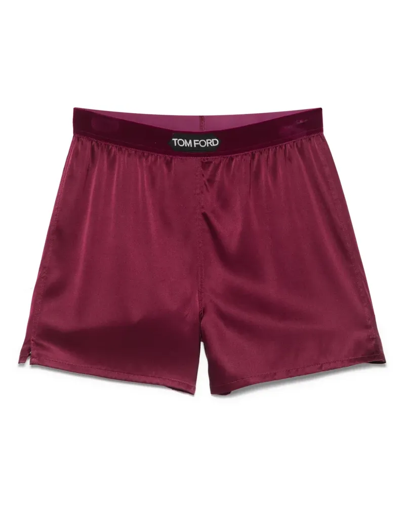 Tom Ford Shorts aus Seidenstretch - Rot Rot