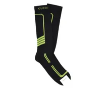 Bestickte Socken - Schwarz