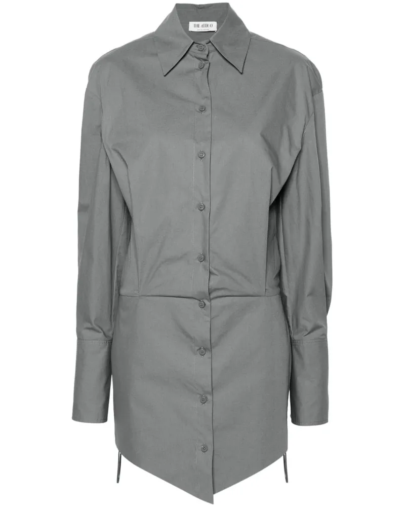 ATTICO Mini Hemdkleid - Grau Grau