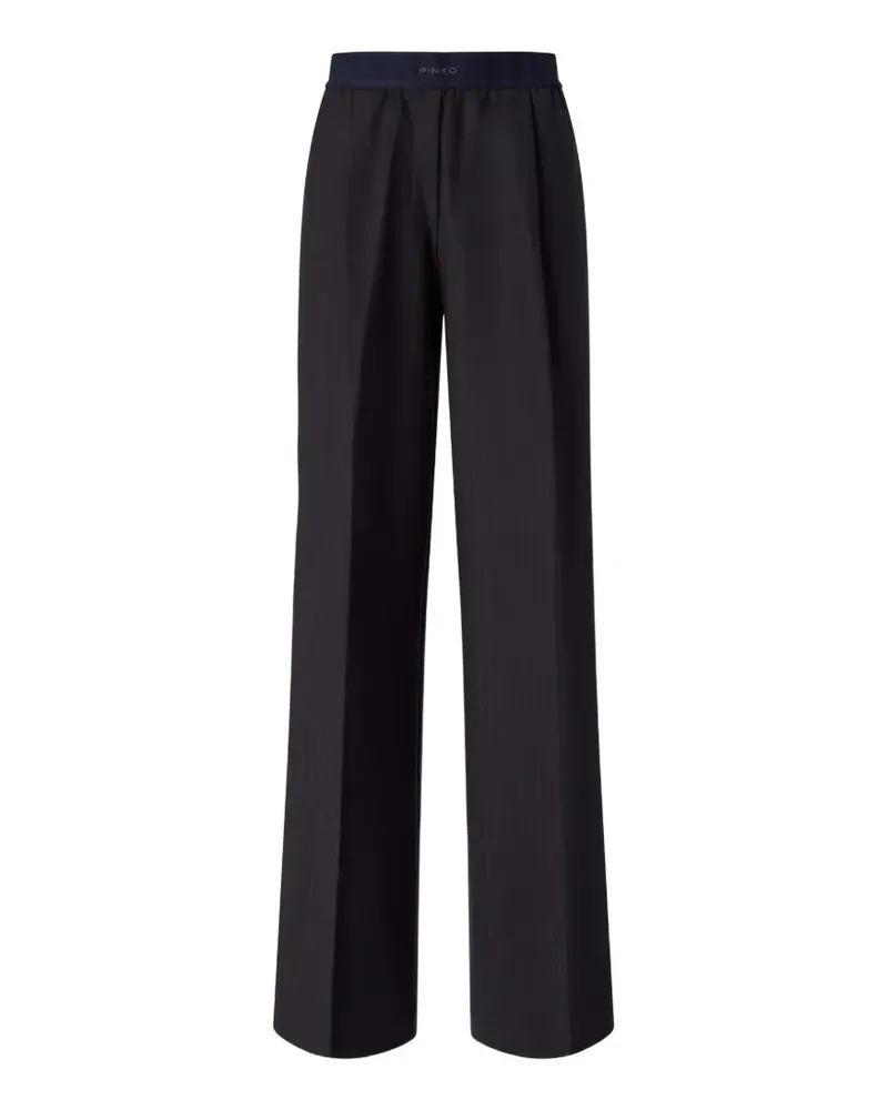 Pinko stretch wool-blend palazzo trousers - Grau Grau