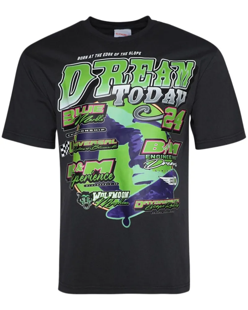 BLUEMARBLE Moto T-Shirt mit Print - Schwarz Schwarz