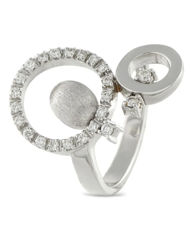 NANIS 18K white gold diamond ring - Silber Silber