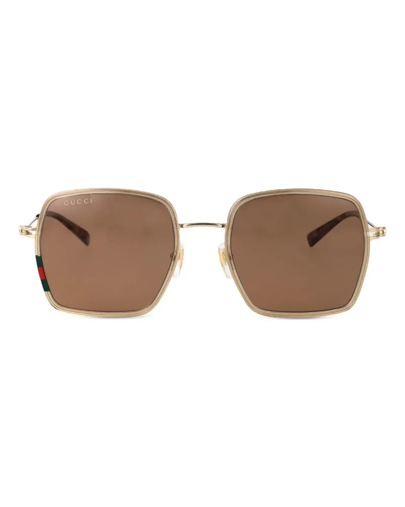Gucci Sonnenbrille mit GG - Nude Nude