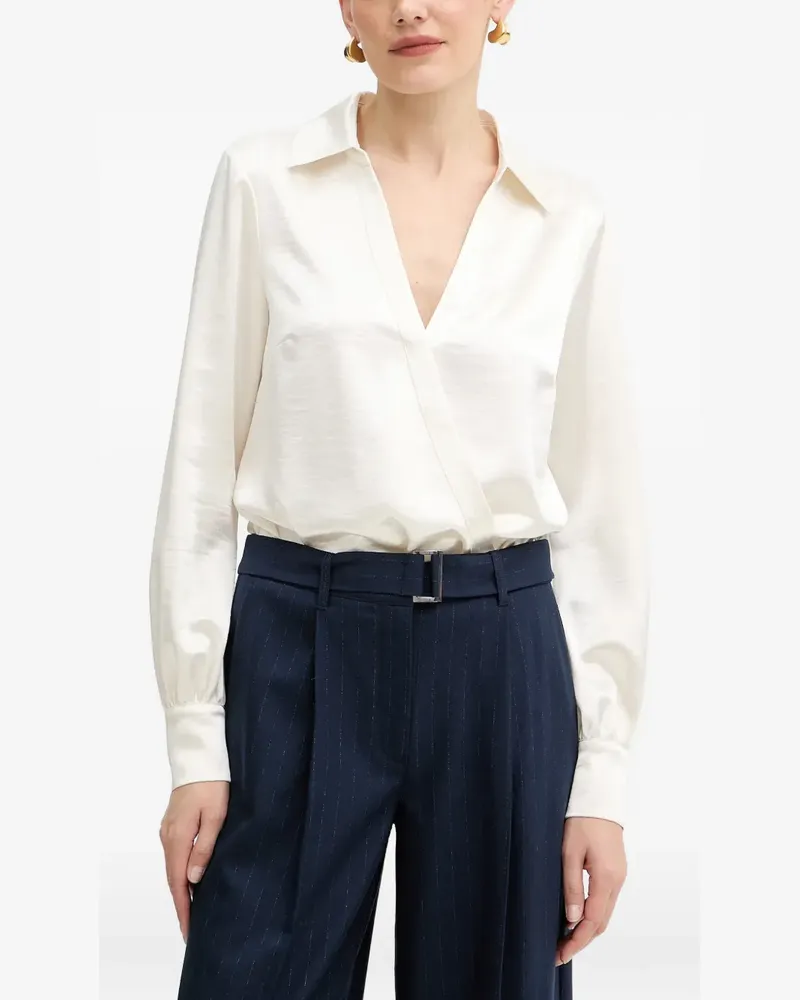 Guess collared wrap blouse - Nude Nude