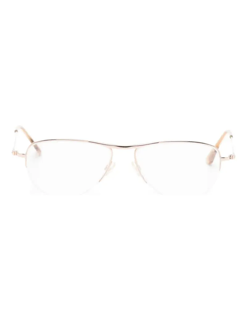 Tom Ford geometric-frame glasses - Gold Gold