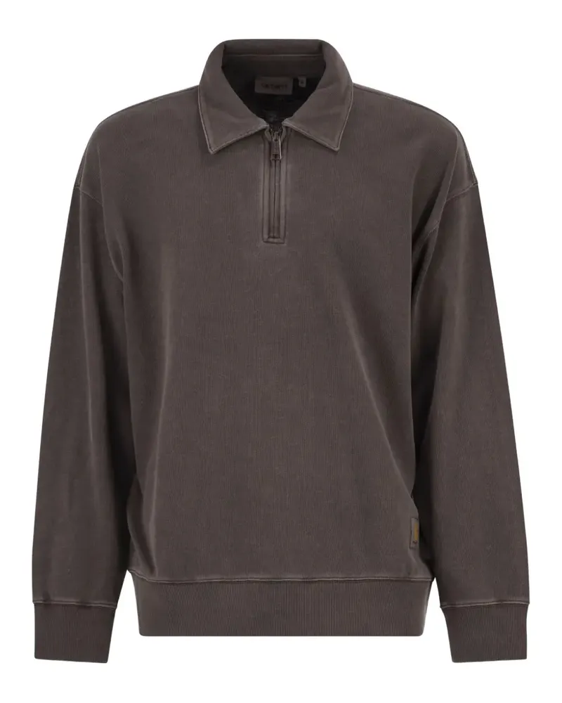 Carhartt WIP Harper faded half-zip sweater - Braun Braun
