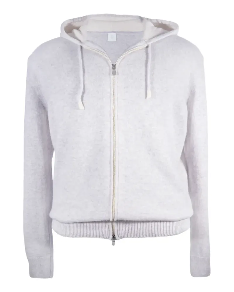 Eleventy cashmere zip-up hoodie - Grau Grau