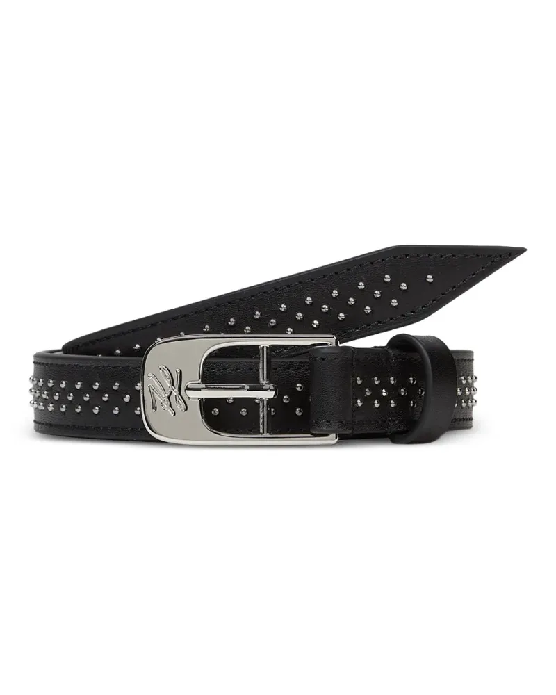 Karl Lagerfeld K/Autograph studded belt - Schwarz Schwarz
