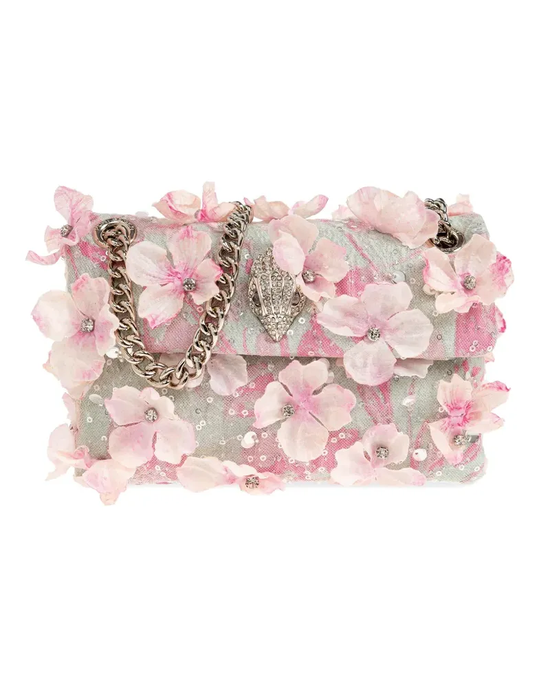 Kurt Geiger mini Kensington floral-appliqué tote bag - Rosa Rosa