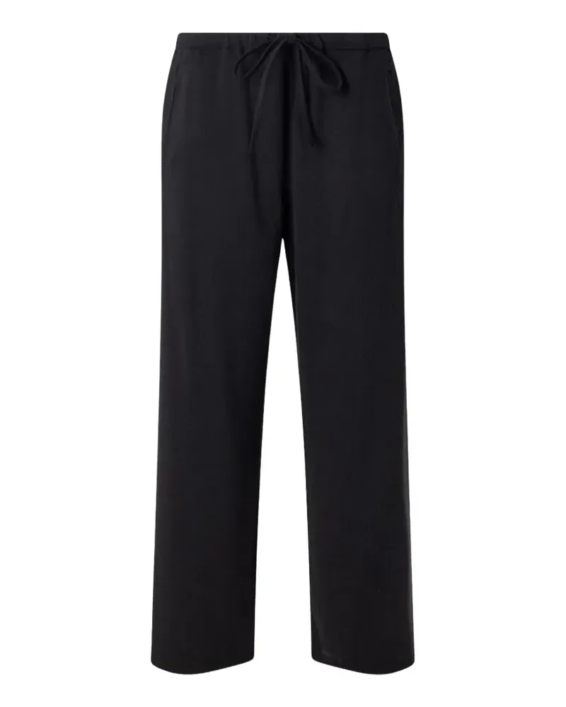 Second/Layer drawstring track pants - Schwarz Schwarz