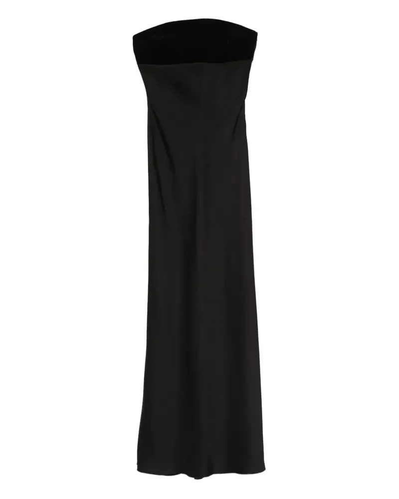 Max Mara Schulterfreies Kleid - Schwarz Schwarz