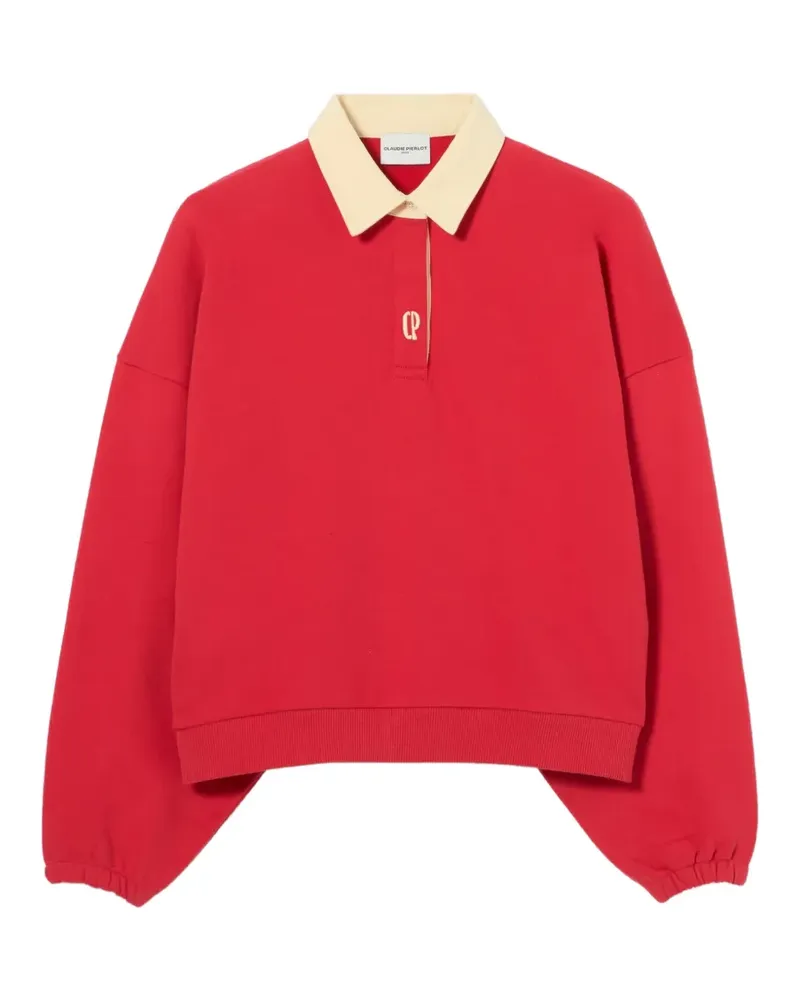 Claudie Pierlot logo-embroidered sweatshirt - Rot Rot