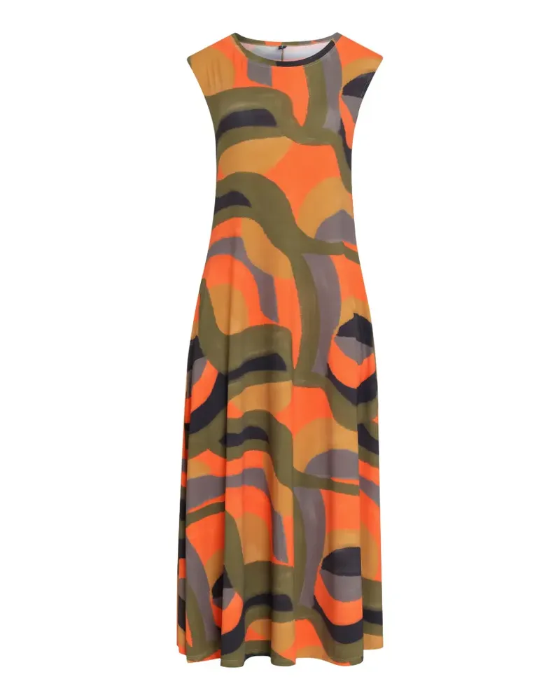 Lygia & Nanny Tiê Kleid mit abstraktem Print - Orange Orange