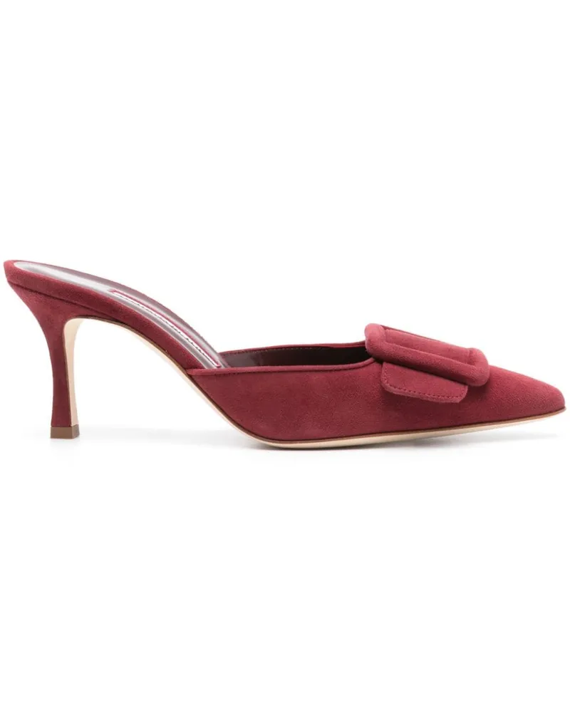 Manolo Blahnik Maysale Mules 50mm Rot