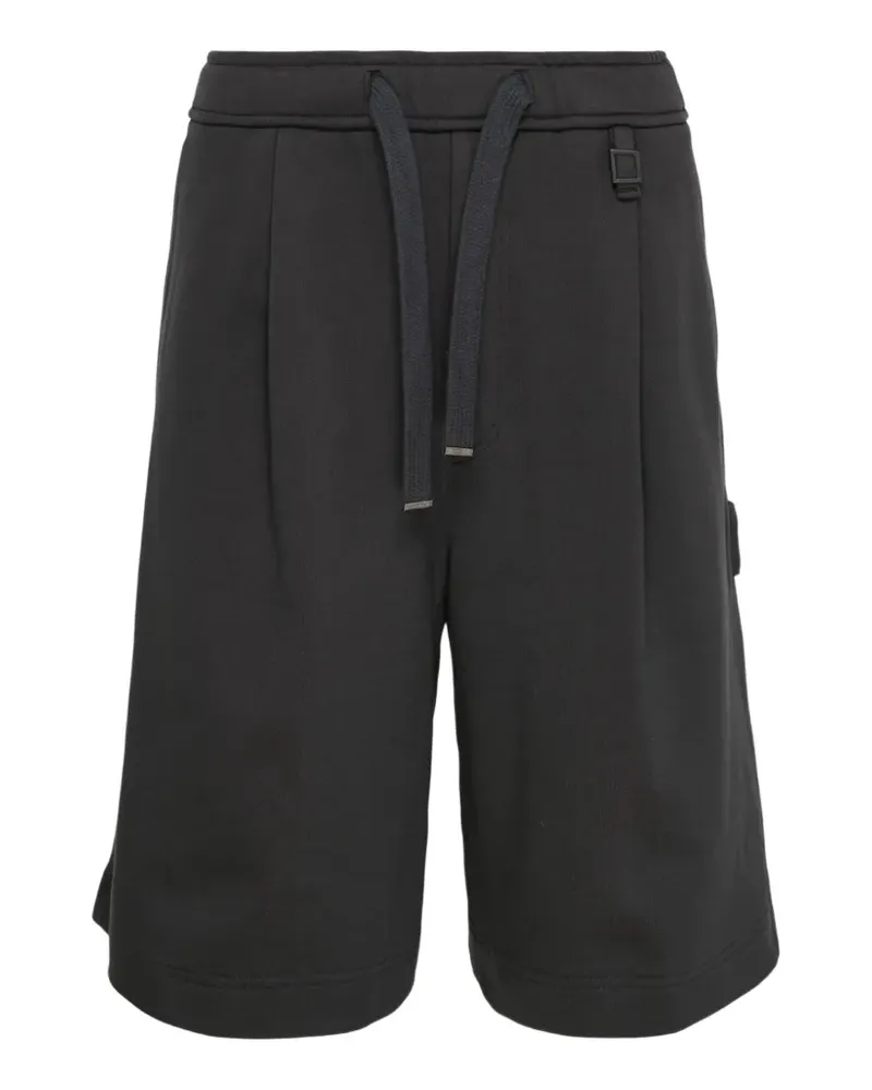 Wooyoungmi pleated drawstring shorts - Schwarz Schwarz