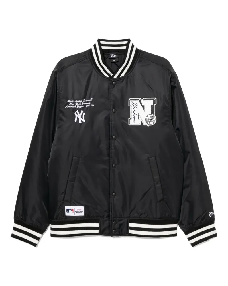 New Era Bomberjacke mit Logo-Stickerei - Schwarz Schwarz