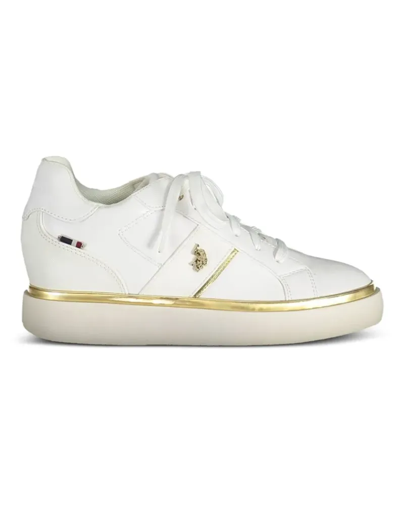 Ralph Lauren logo-plaque sneakers - Weiß Weiß