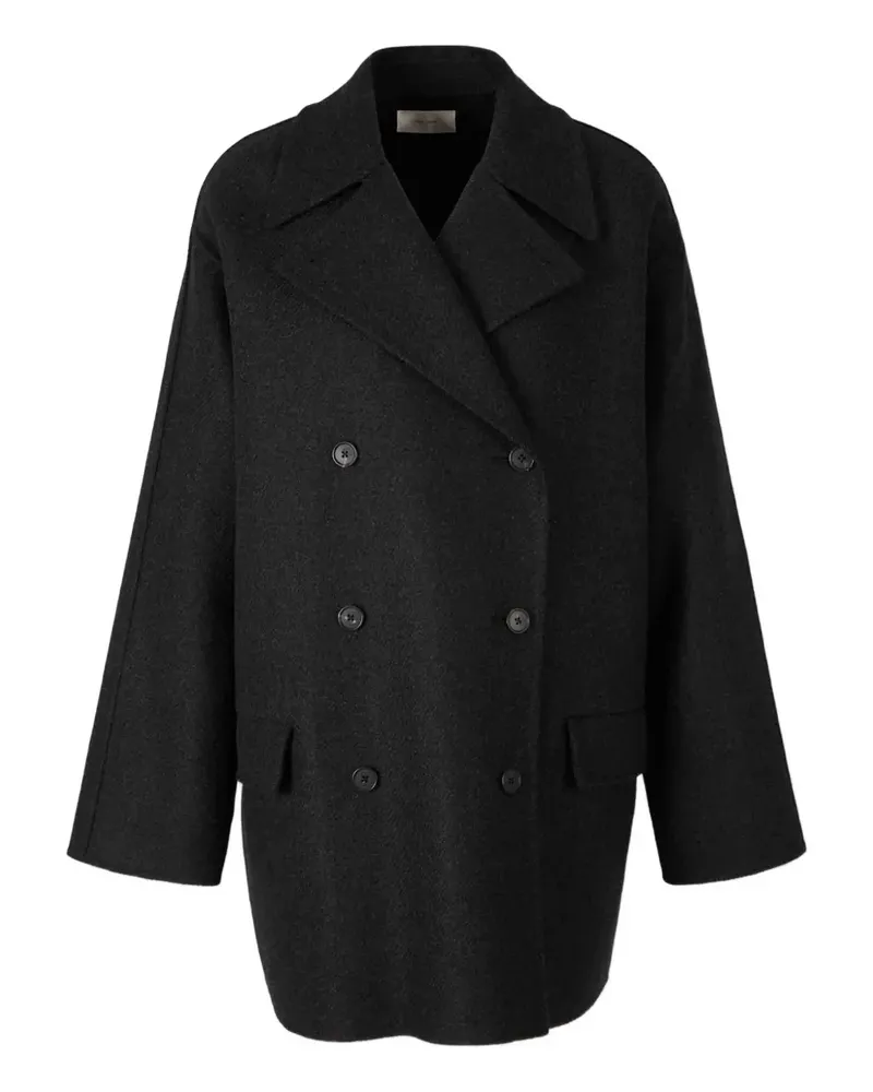 The Row high-collar long coat - Grau Grau