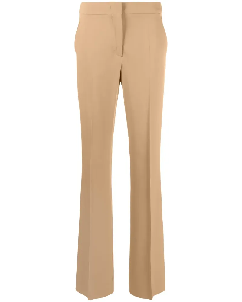 Max Mara High-Waist-Hose mit Bügelfalten - Nude Nude