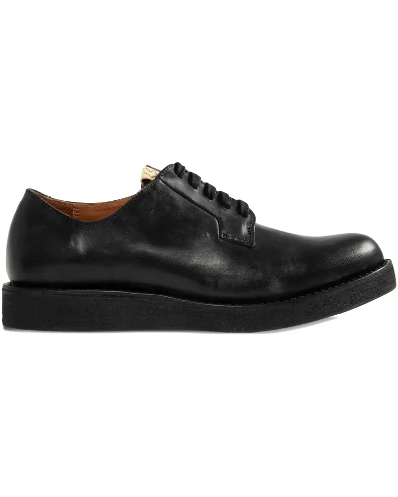 Visvim G.P.O. Folk Derby-Schuhe - Schwarz Schwarz