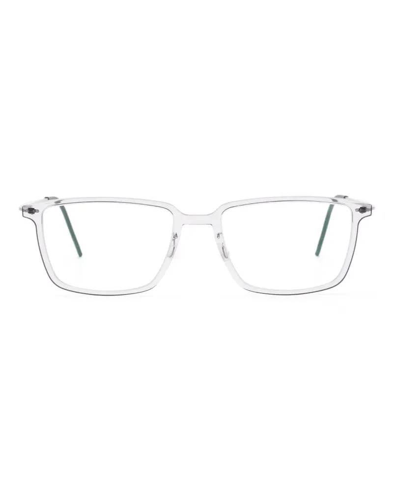 Lindberg Brille mit eckigem Gestell - Grau Grau