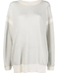 Missoni Oversized-Pullover mit tiefen Schultern Nude