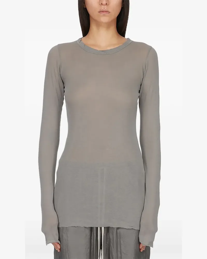 Rick Owens Langärmeliges T-Shirt - Grau Grau