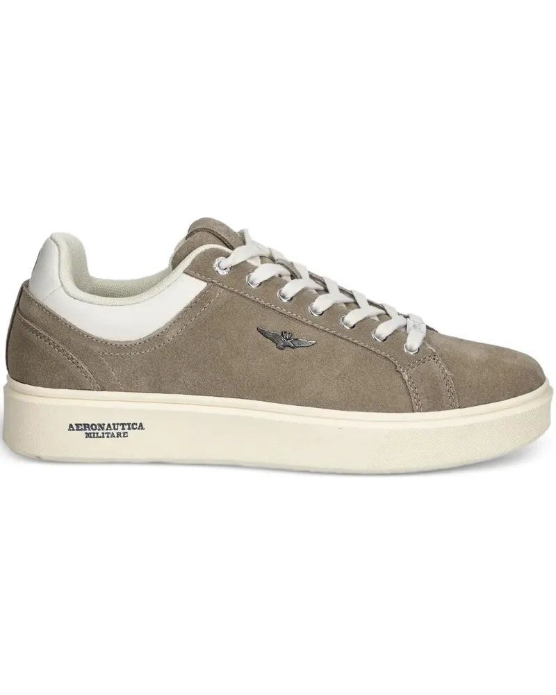 Aeronautica Militare Sneakers aus Leder - Braun Braun