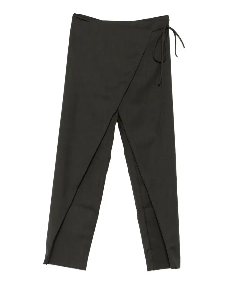 St. Agni Gewickelte Rouleau Hose - Grau Grau