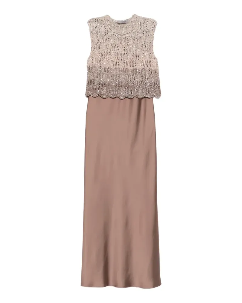 D.EXTERIOR Verziertes Maxikleid - Braun Braun