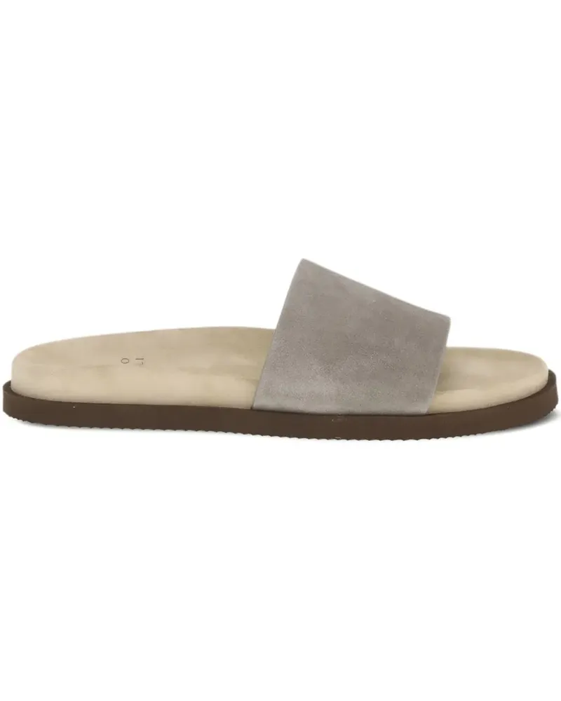 Brunello Cucinelli Offene Sandalen mit runder Kappe - Grau Grau